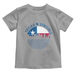 Strong Texas Toddler T Shirt Retro Flag Resilient Texans Pride TS02 Sport Gray Print Your Wear