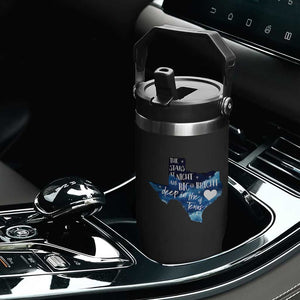 Texas Pride Flip Straw Tumbler The Stars at Night Are Big and Bright TS02 Print Your Wear