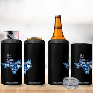 Texas Pride 4 in 1 Can Cooler Tumbler The Stars at Night Are Big and Bright TS02 Print Your Wear