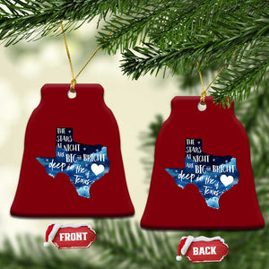 Texas Pride Ceramic Ornament The Stars at Night Are Big and Bright TS02 Print Your Wear