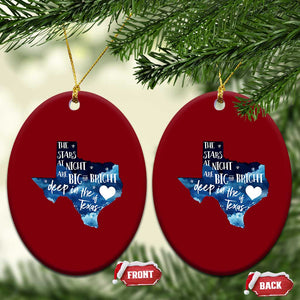 Texas Pride Ceramic Ornament The Stars at Night Are Big and Bright TS02 Print Your Wear