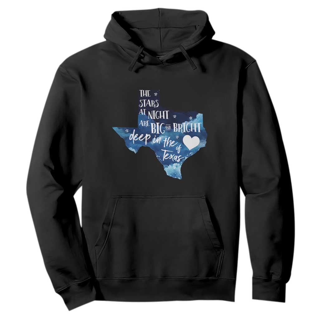 Texas Pride Hoodie The Stars at Night Are Big and Bright TS02 Black Print Your Wear