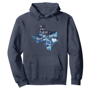 Texas Pride Hoodie The Stars at Night Are Big and Bright TS02 Navy Print Your Wear