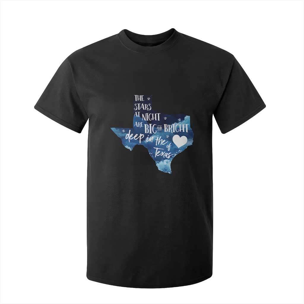 Texas Pride T Shirt For Kid The Stars at Night Are Big and Bright TS02 Black Print Your Wear