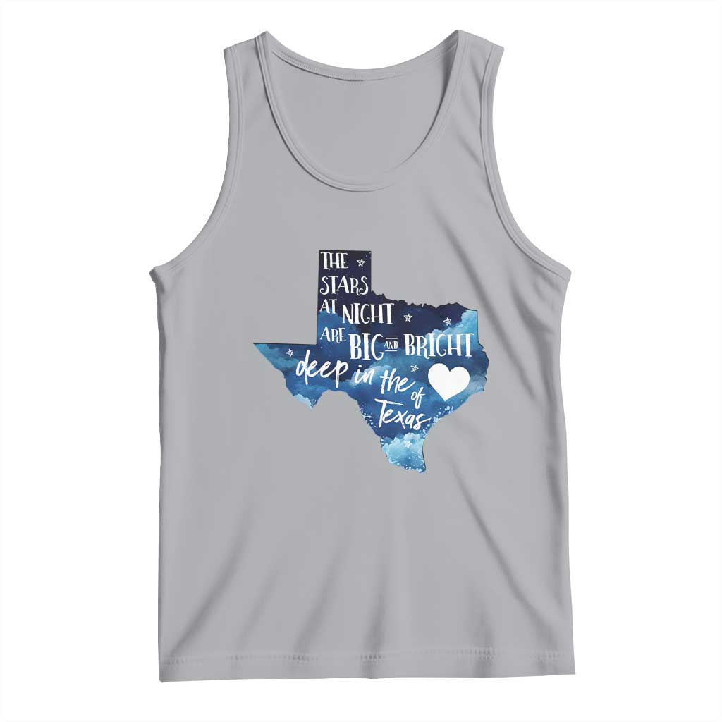 Texas Pride Tank Top The Stars at Night Are Big and Bright TS02 Athletic Heather Print Your Wear