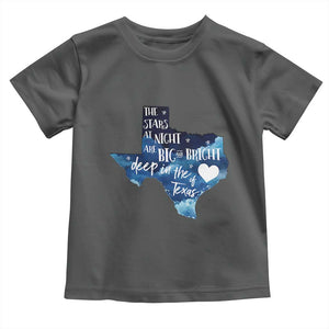 Texas Pride Toddler T Shirt The Stars at Night Are Big and Bright TS02 Dark Heather Print Your Wear