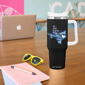 Texas Pride Tumbler With Handle The Stars at Night Are Big and Bright TS02 Print Your Wear