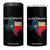 Strong Texas 4 in 1 Can Cooler Tumbler Retro Lone Star State Pride Distressed Flag TS02 One Size: 16 oz Black Print Your Wear