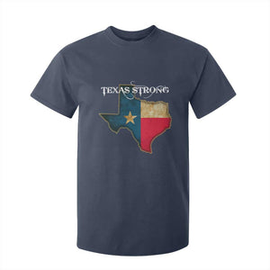 Strong Texas T Shirt For Kid Retro Lone Star State Pride Distressed Flag TS02 Navy Print Your Wear