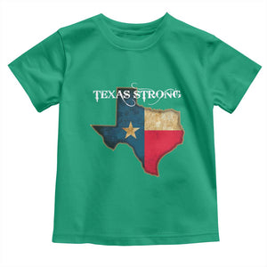 Strong Texas Toddler T Shirt Retro Lone Star State Pride Distressed Flag TS02 Irish Green Print Your Wear
