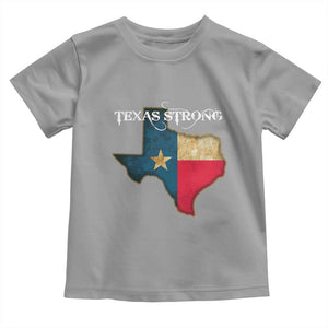 Strong Texas Toddler T Shirt Retro Lone Star State Pride Distressed Flag TS02 Sport Gray Print Your Wear