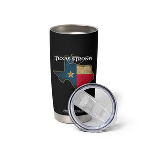 Strong Texas Tumbler Cup Retro Lone Star State Pride Distressed Flag TS02 Print Your Wear