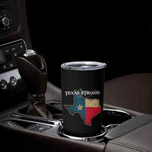 Strong Texas Tumbler Cup Retro Lone Star State Pride Distressed Flag TS02 Print Your Wear