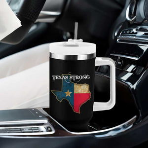 Strong Texas Tumbler With Handle Retro Lone Star State Pride Distressed Flag TS02 Print Your Wear