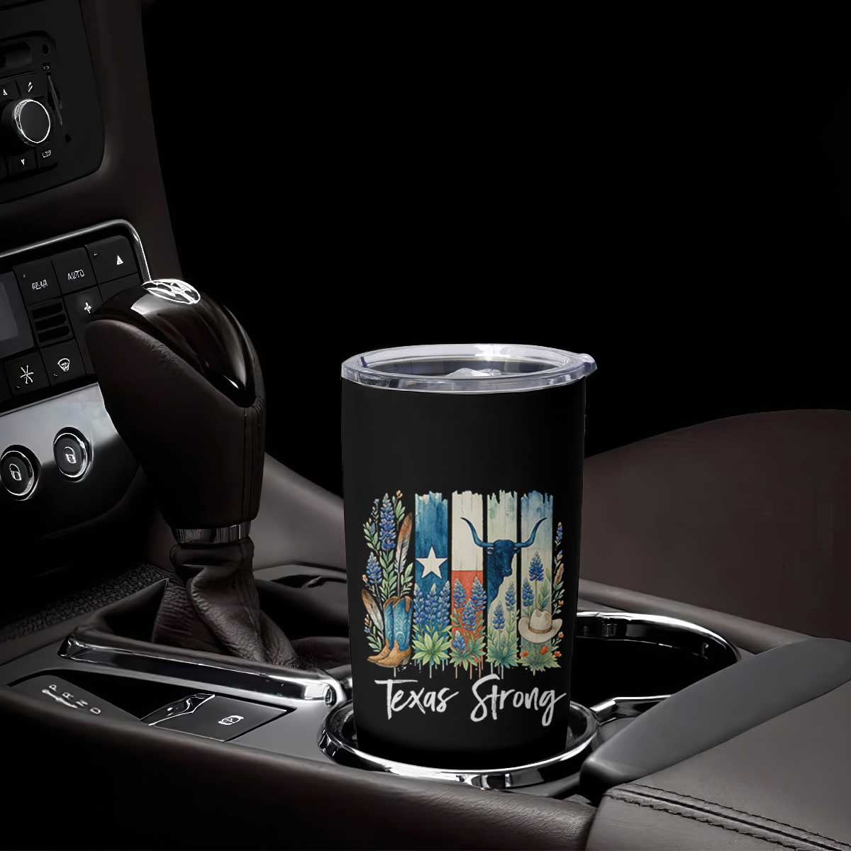 Retro Strong Texas Tumbler Cup Bluebonnets Longhorn Cowboy Western Pride TS02 Print Your Wear
