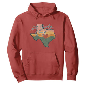 Hill Country Strong Hoodie Texas Pride for Resilient Texans Retro TS02 Red Print Your Wear