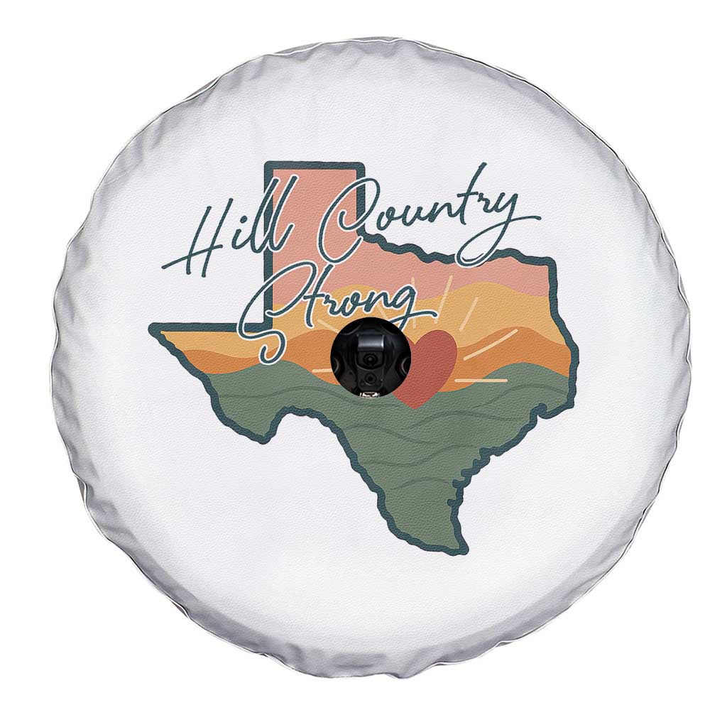 Hill Country Strong Spare Tire Cover Texas Pride for Resilient Texans Retro TS02 Print Your Wear