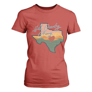 Hill Country Strong T Shirt For Women Texas Pride for Resilient Texans Retro TS02 Red Print Your Wear