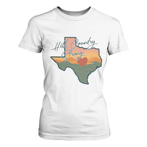 Hill Country Strong T Shirt For Women Texas Pride for Resilient Texans Retro TS02 White Print Your Wear