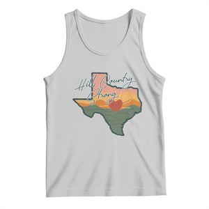 Hill Country Strong Tank Top Texas Pride for Resilient Texans Retro TS02 Ash Print Your Wear