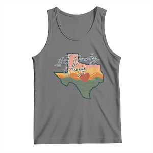Hill Country Strong Tank Top Texas Pride for Resilient Texans Retro TS02 Black Heather Print Your Wear