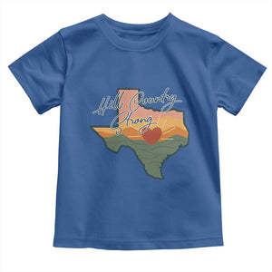 Hill Country Strong Toddler T Shirt Texas Pride for Resilient Texans Retro TS02 Royal Blue Print Your Wear