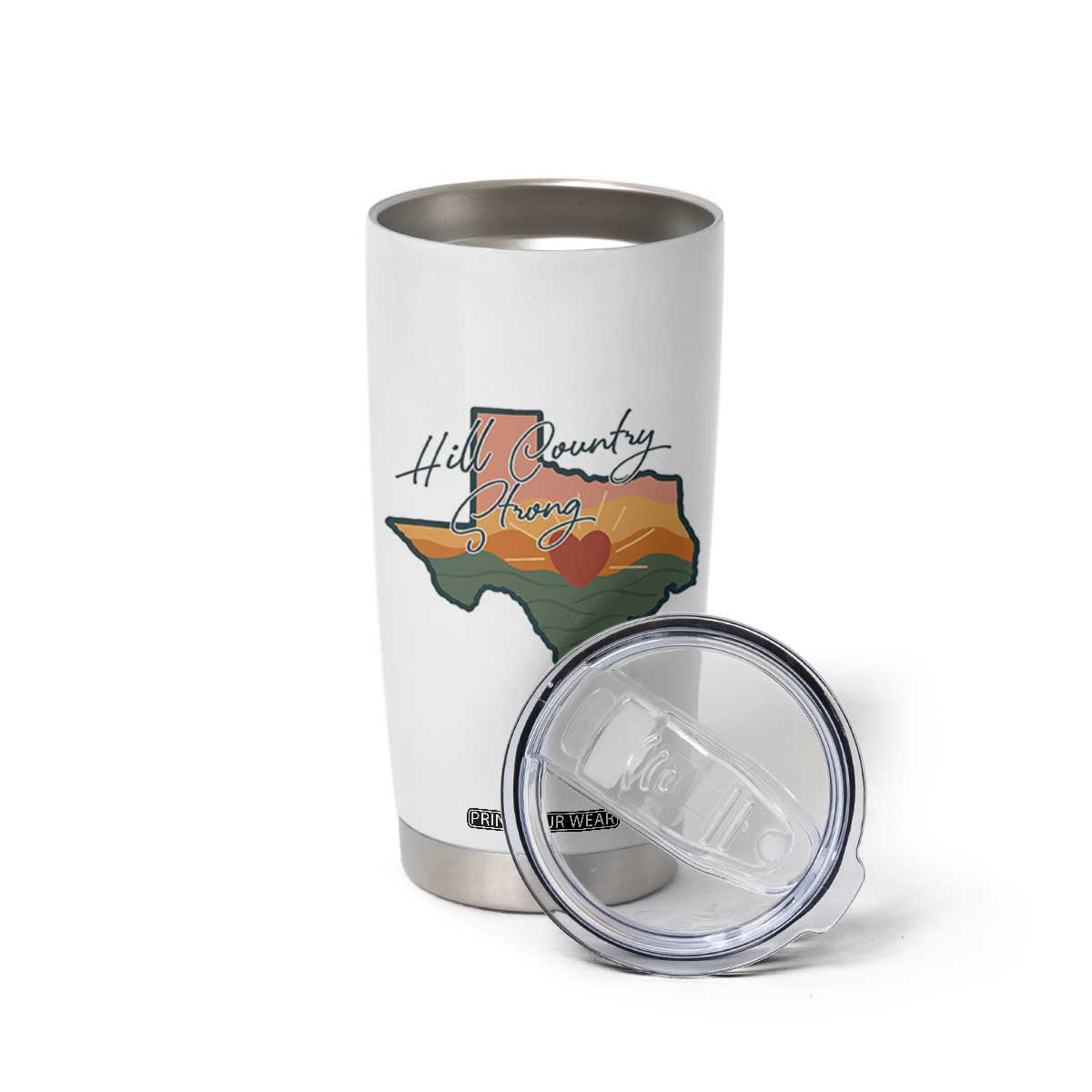 Hill Country Strong Tumbler Cup Texas Pride for Resilient Texans Retro TS02 Print Your Wear