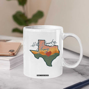 Hill Country Strong Coffee Mug Texas Pride for Resilient Texans Retro TS02 Print Your Wear