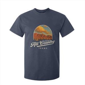 Hill Country Strong T Shirt For Kid Texas Support Retro Enchanted Rock TS02 Navy Print Your Wear