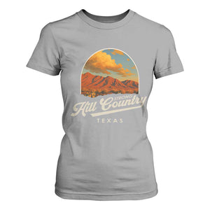 Hill Country Strong T Shirt For Women Texas Support Retro Enchanted Rock TS02 Sport Gray Print Your Wear