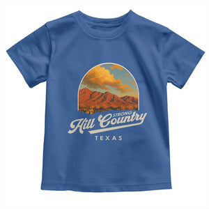 Hill Country Strong Toddler T Shirt Texas Support Retro Enchanted Rock TS02 Royal Blue Print Your Wear