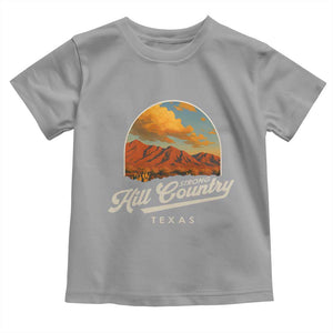 Hill Country Strong Toddler T Shirt Texas Support Retro Enchanted Rock TS02 Sport Gray Print Your Wear