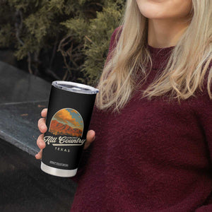Hill Country Strong Tumbler Cup Texas Support Retro Enchanted Rock TS02 Print Your Wear