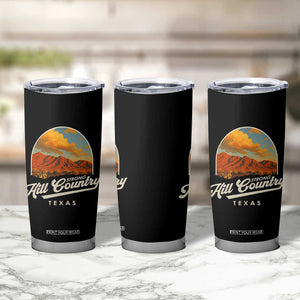 Hill Country Strong Tumbler Cup Texas Support Retro Enchanted Rock TS02 Print Your Wear