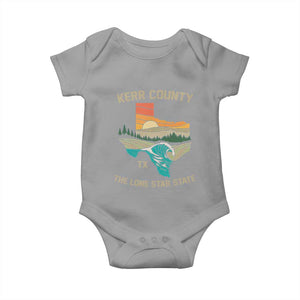 Kerr County Texas Baby Onesie Retro Hill Country Nature Scene Outdoors TS02 Sport Gray Print Your Wear