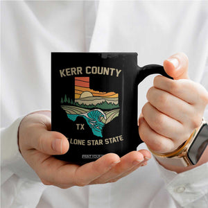Kerr County Texas Coffee Mug Retro Hill Country Nature Scene Outdoors TS02 Print Your Wear