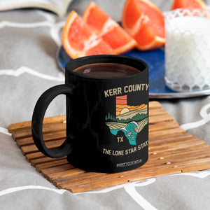 Kerr County Texas Coffee Mug Retro Hill Country Nature Scene Outdoors TS02 Print Your Wear