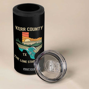 Kerr County Texas 4 in 1 Can Cooler Tumbler Retro Hill Country Nature Scene Outdoors TS02 Print Your Wear