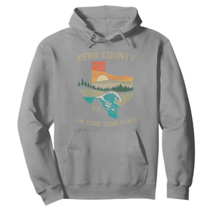 Kerr County Texas Hoodie Retro Hill Country Nature Scene Outdoors TS02 Sport Gray Print Your Wear