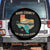 Kerr County Texas Spare Tire Cover Retro Hill Country Nature Scene Outdoors TS02 No hole Black Print Your Wear