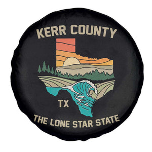 Kerr County Texas Spare Tire Cover Retro Hill Country Nature Scene Outdoors TS02 Print Your Wear