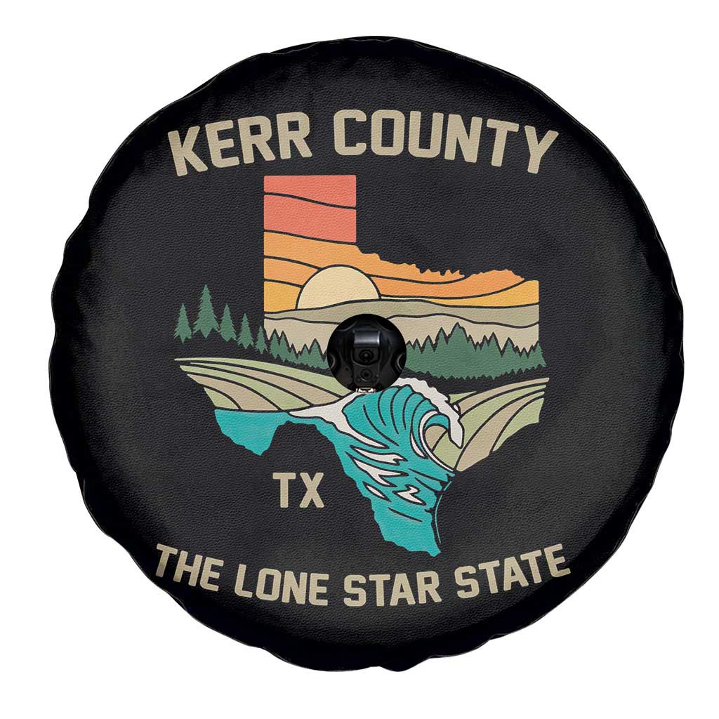 Kerr County Texas Spare Tire Cover Retro Hill Country Nature Scene Outdoors TS02 Print Your Wear