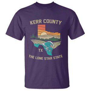 Kerr County Texas T Shirt Retro Hill Country Nature Scene Outdoors TS02 Purple Print Your Wear