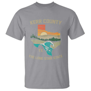 Kerr County Texas T Shirt Retro Hill Country Nature Scene Outdoors TS02 Sport Gray Print Your Wear