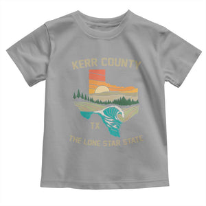 Kerr County Texas Toddler T Shirt Retro Hill Country Nature Scene Outdoors TS02 Sport Gray Print Your Wear