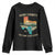 Kerr County Texas Youth Sweatshirt Retro Hill Country Nature Scene Outdoors TS02 Black Print Your Wear