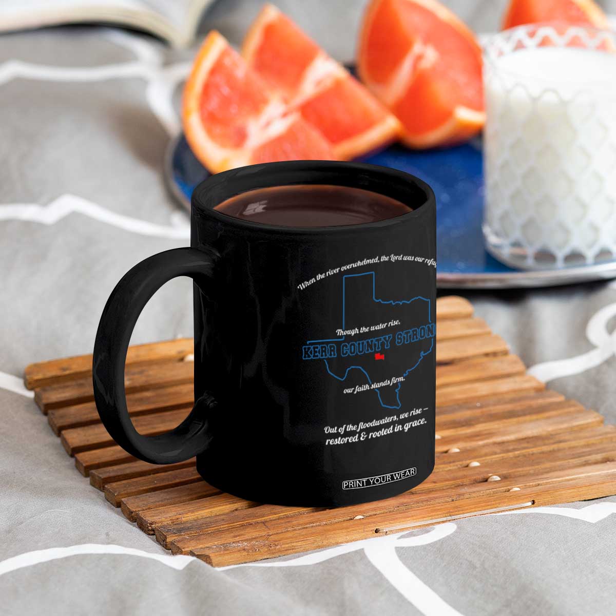 Kerr County Strong Christian Coffee Mug Texas Faith Hope Resilient Texans TS02 Print Your Wear