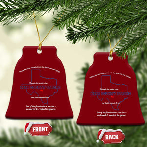 Kerr County Strong Christian Ceramic Ornament Texas Faith Hope Resilient Texans TS02 Print Your Wear