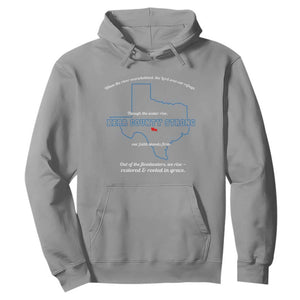 Kerr County Strong Christian Hoodie Texas Faith Hope Resilient Texans TS02 Sport Gray Print Your Wear