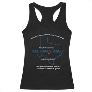 Kerr County Strong Christian Racerback Tank Top Texas Faith Hope Resilient Texans TS02 Black Print Your Wear